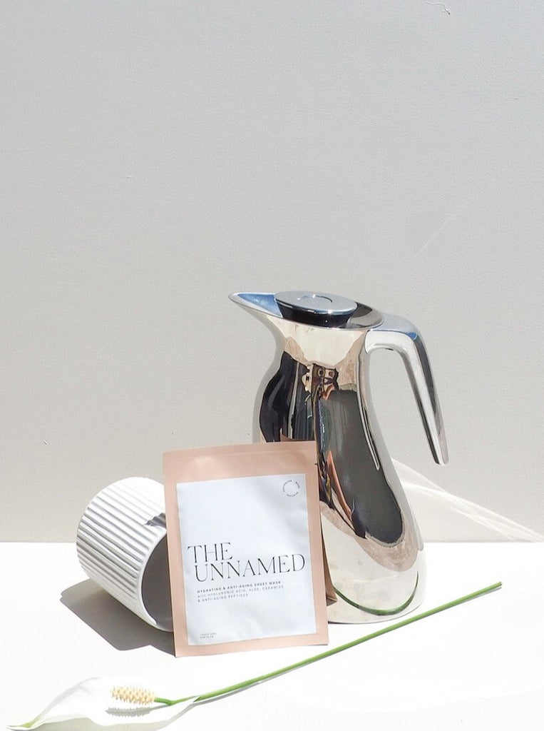 The Unnamed Hydrating Face Sheet Masks with Water Jug & White Flower