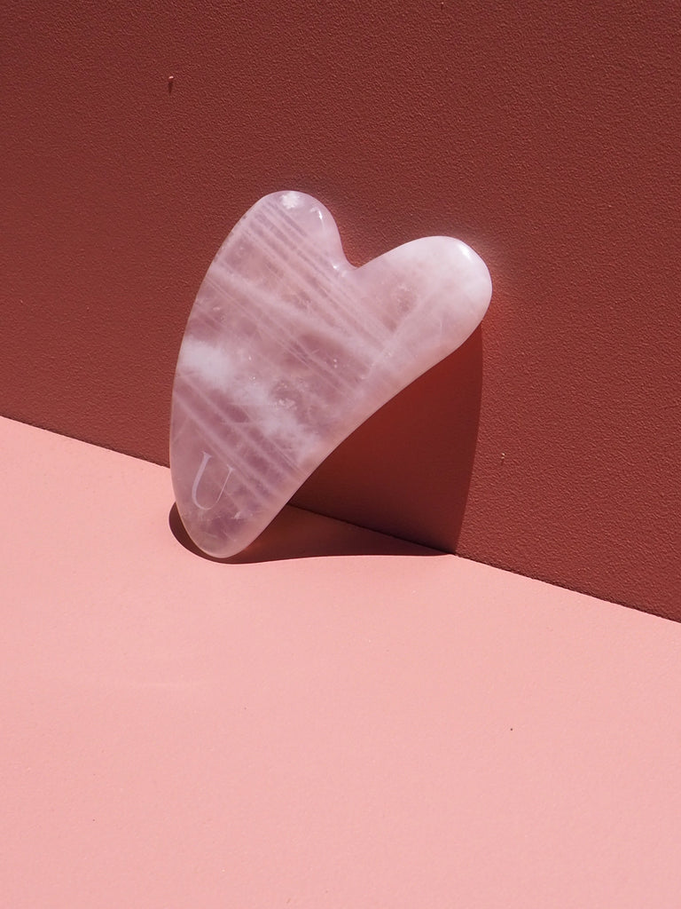 The Unnamed Gua Sha Rose Quartz Massage Tool