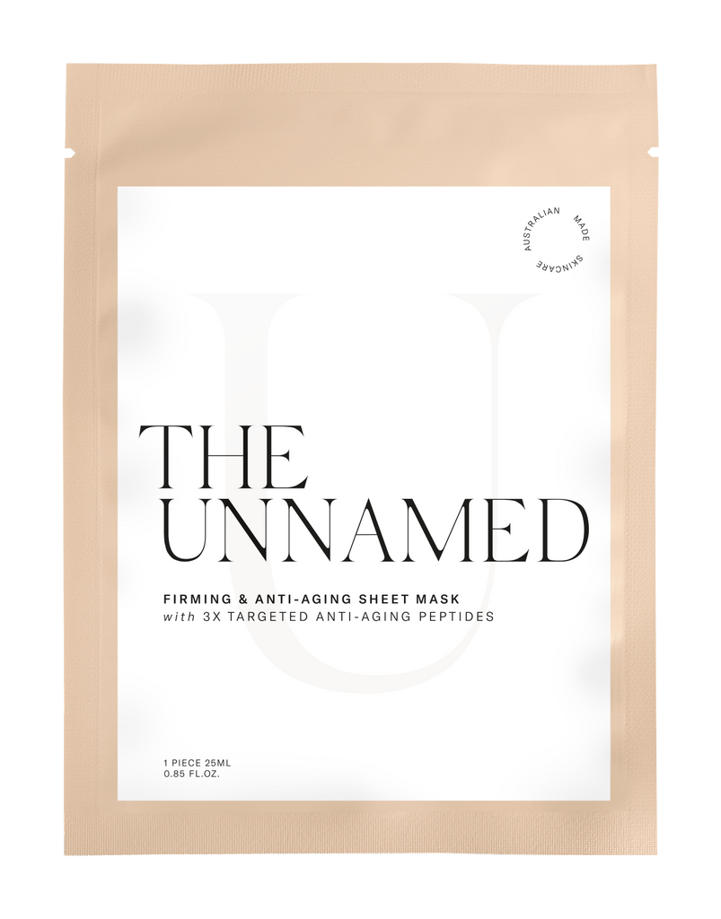 The Unnamed Skincare Firming Face Sheet Mask Front of Pack
