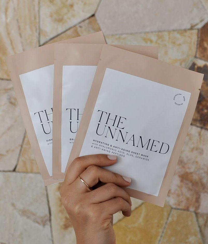 The Unnamed Face Sheet Masks Held in Fan